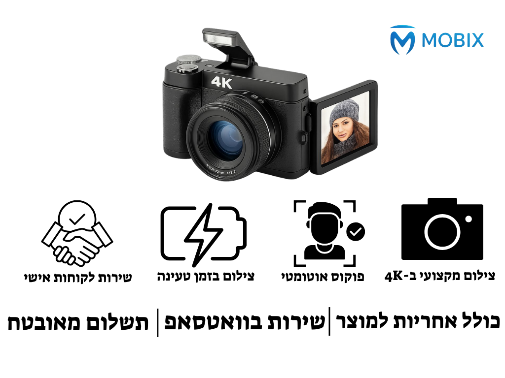 המצלמה של Mobix – מצלמת 4K קומפקטית